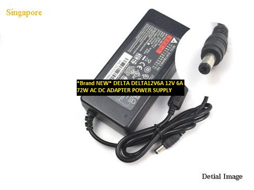 *Brand NEW* DELTA DELTA12V6A 12V 6A 72W AC DC ADAPTER POWER SUPPLY